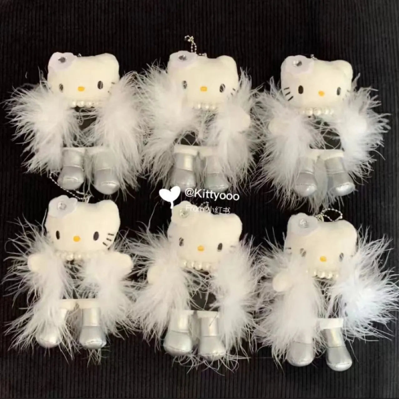 Hello Kitty Elegant Lady Plush Keychain