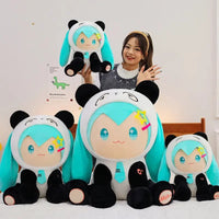 Hatsone Miku Panda Cosplay Plushie