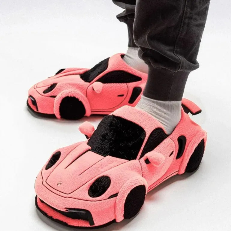 Luxury Car Plush Slippers