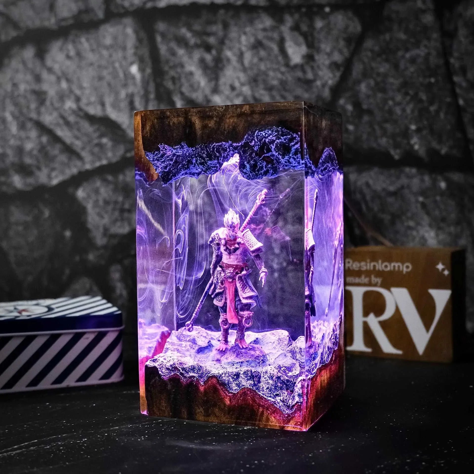 Monkey King's Glow Resin Night Light