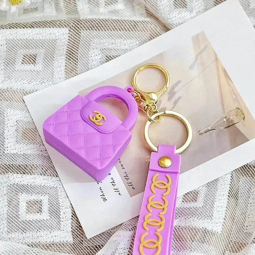 Luxury CC Bag Shaped Keychain