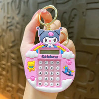 Rainbow Kuromi Calculator Keychain