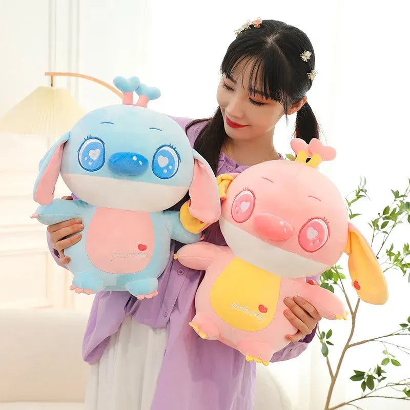 Stitch and Angel Antennae Plush Dolls