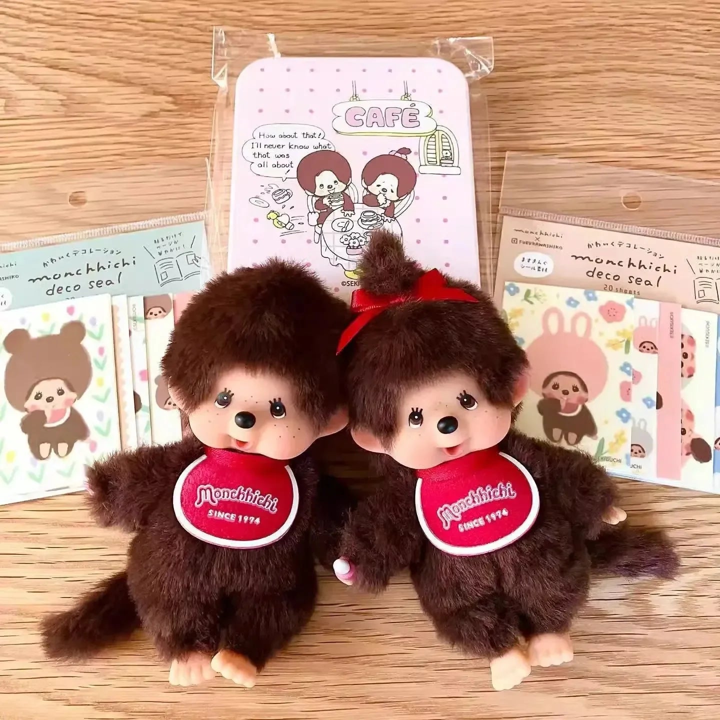 Monchichi Macaron Plush Keychain