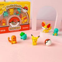 Pokémon Shaped 3D Eraser Set