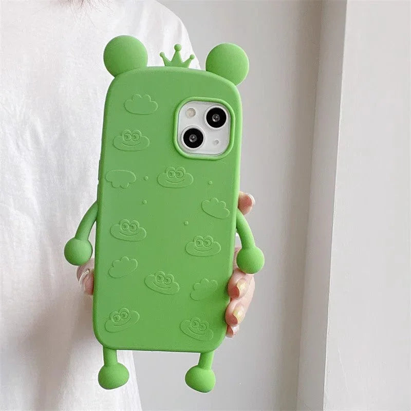 Lovely Frog Phone Case for iphone 11/11pro/11pro max/12/12mini/12pro/12pro max/13/13pro/13pro max/14/14plus/14pro/14pro max PN6209 - Bear Hugs