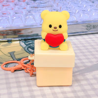 Butter Bear I Love You Fidget Keychain