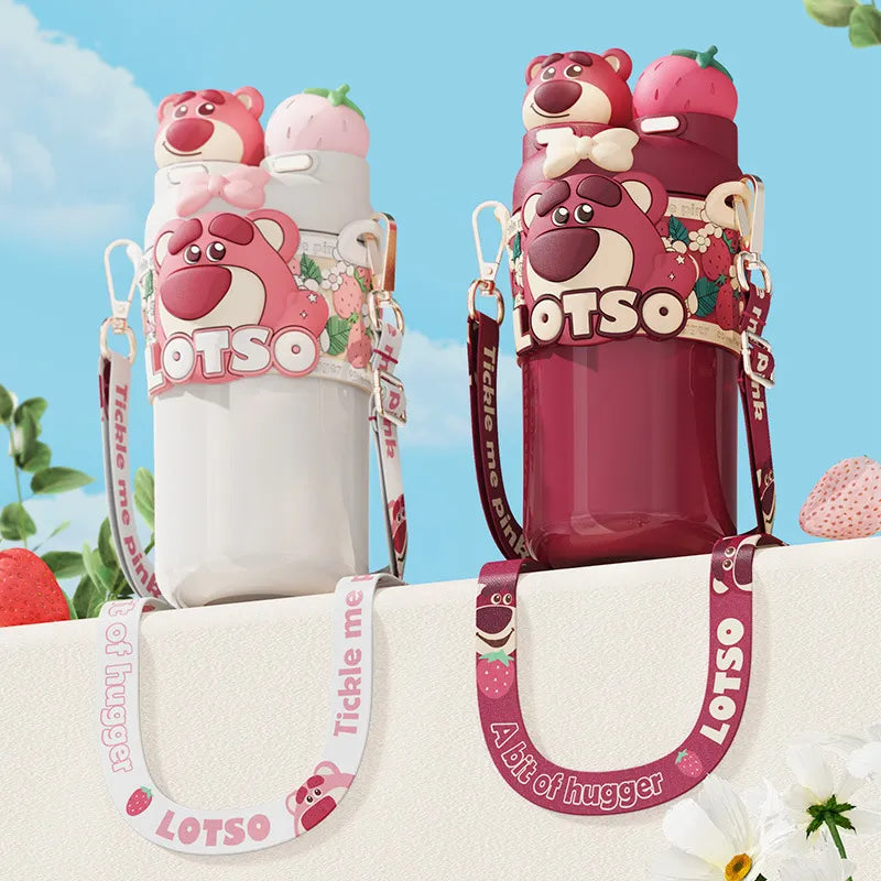 Disney 2 in 1 Lotso Bear Insulated Bottle (550 ml)