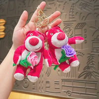 Porte-clés en peluche Lotso Bear Love Bloom 