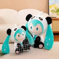 Hatsone Miku Panda Cosplay Plushie