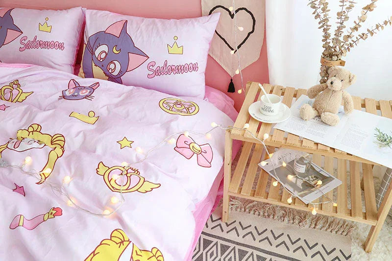 Fashion Sailormoon Usagi and Luna Bedding Set PN1753 - Bear Hugs