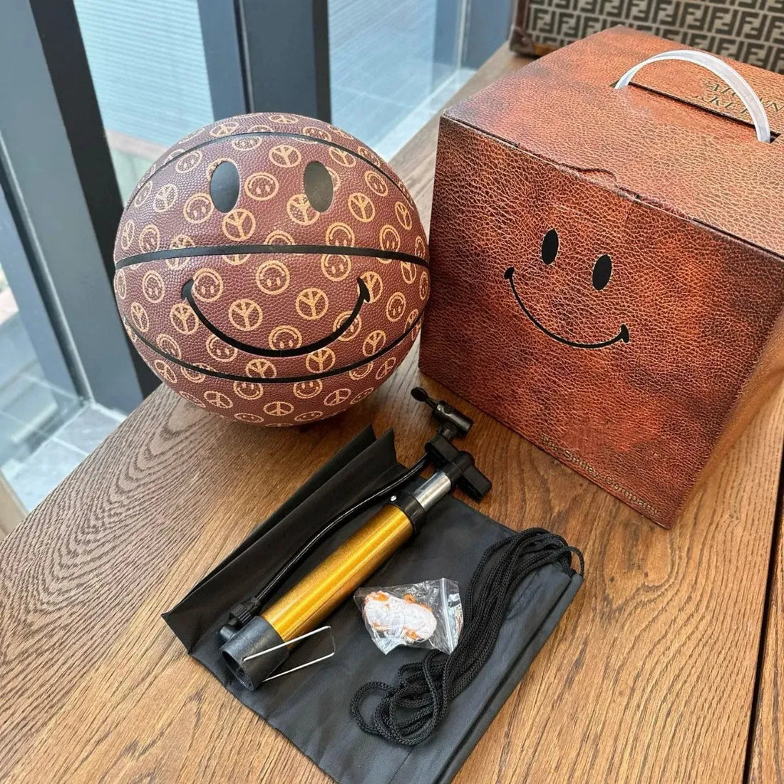 Smiley Face Chinatown Market Basketball