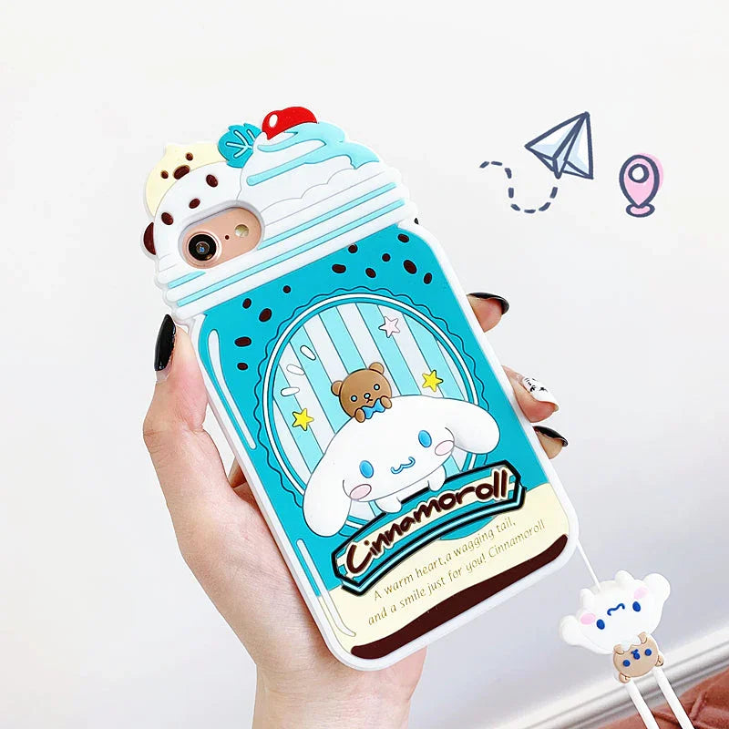 Cinnamoroll Phone Case for iphone 6/6s/6plus/7/7plus/8/8P/X/XS/XR/XS Max/11/11pro/11promax PN2058 - Bear Hugs