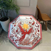 Fiery Phoenix Pattern Luxe Umbrella