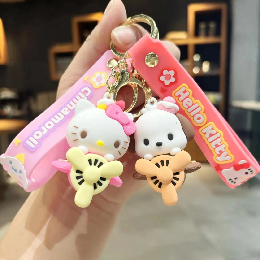 Sanrio Aeroplane 3D Keychain