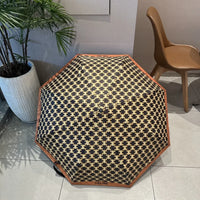 Criss Cross Pattern Luxury Designer Umbrella