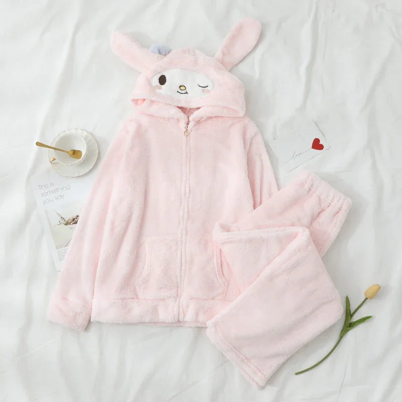 Kawaii My melody Winter Pajamas Suits Set PN1956 - Bear Hugs