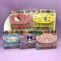 Sanrio Rainbow Crayon Set (12 Pcs)