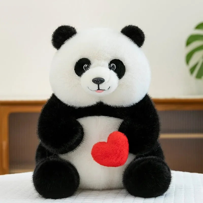 Loveable Heart Giant Panda Plushie