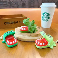 Dino & Croc Finger Game Keychain