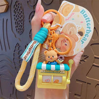 Butter Bear Slot Machine Keychain