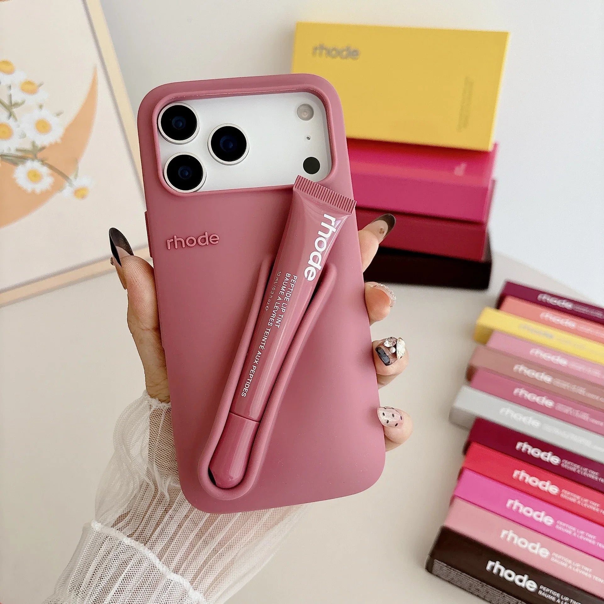 rhode　case　& 　lip tint　&　compact mirror O1CN015jKsVZ1kDknTqGnMg__22206
