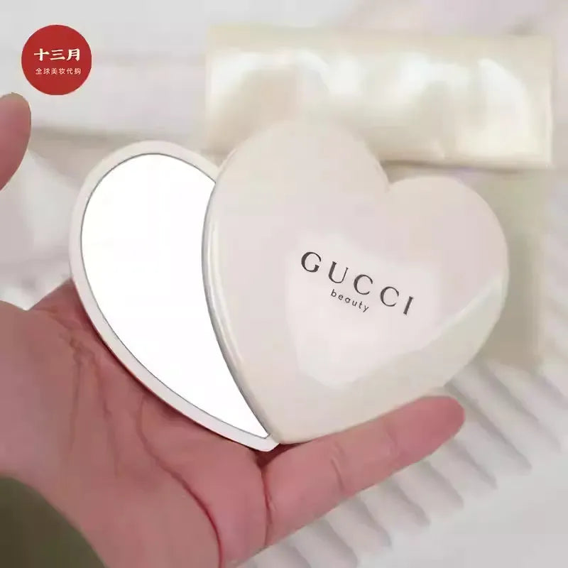 Premium Luxury Heart Shaped Mini Mirror