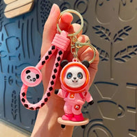 Astro Panda 3D Keychain