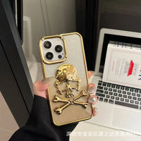 Glittery Skull Phone Case (For iPhones)