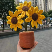 Peluche fleur en pot JC Sunshine 
