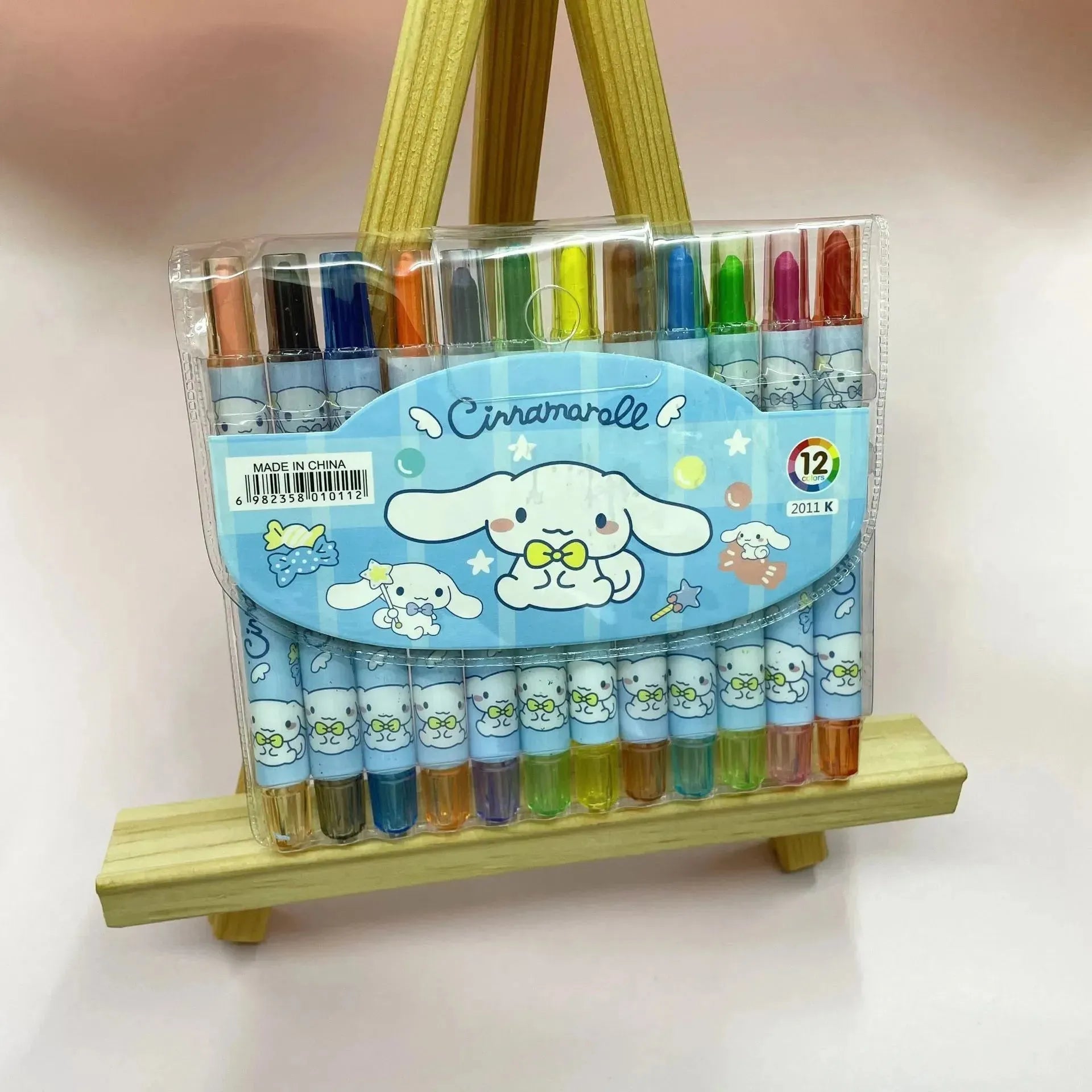 Sanrio Rainbow Crayon Set (12 Pcs)