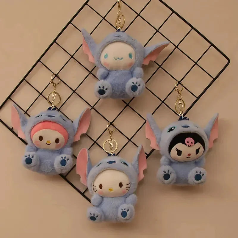 Stitch-Suited Sanliou Plush Keychain