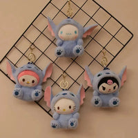 Stitch-Suited Sanliou Plush Keychain