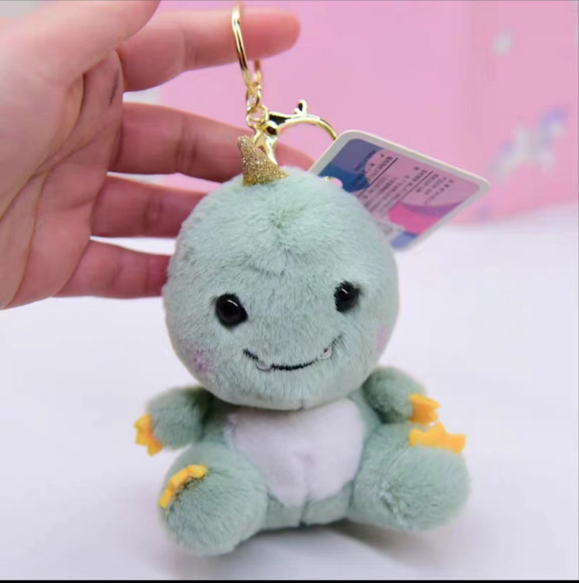 Cute Dinosaur Plush Keychain