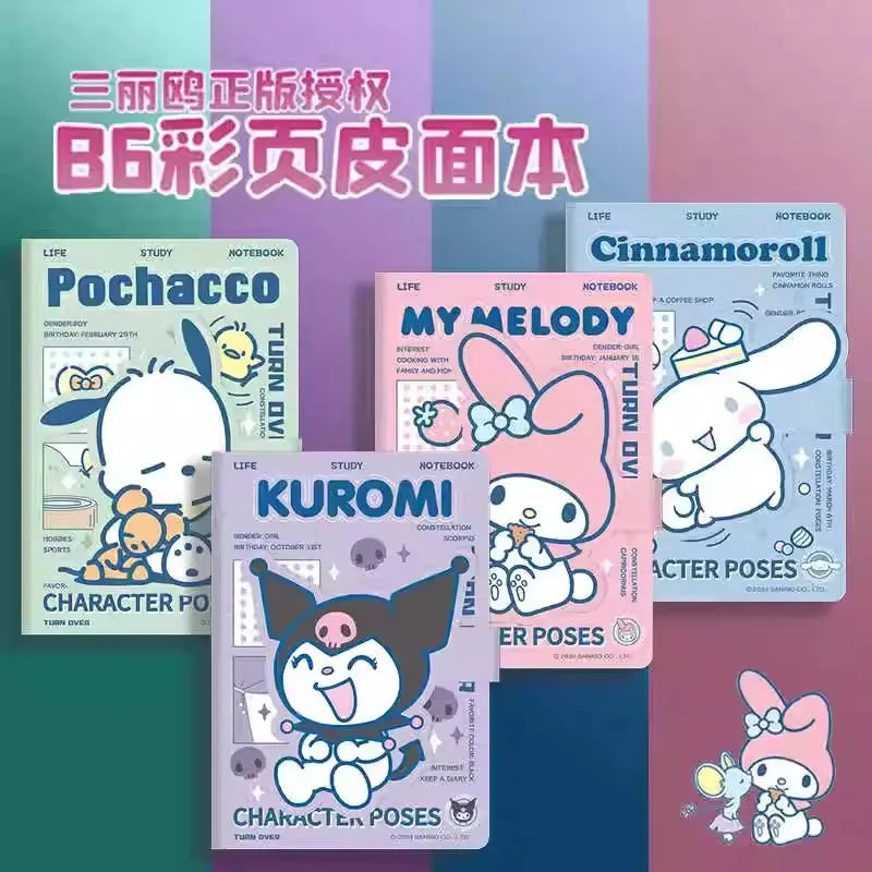 Sanrio Character Poses B6 Notebook