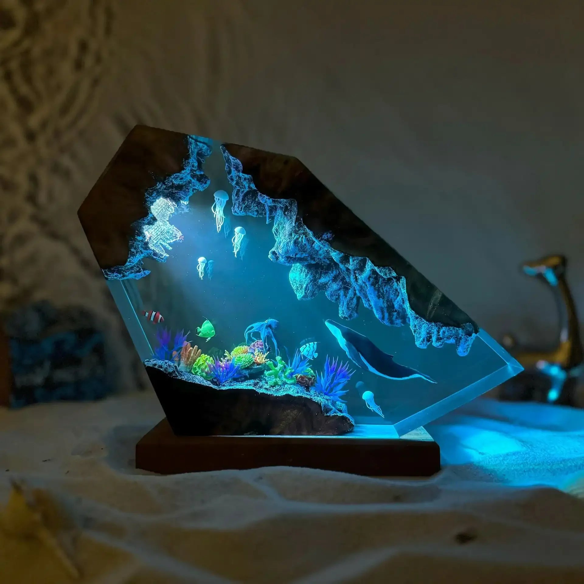 Deep Sea Serenity Resin Lamp