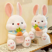 Carrot Basket Rabbit Plushie