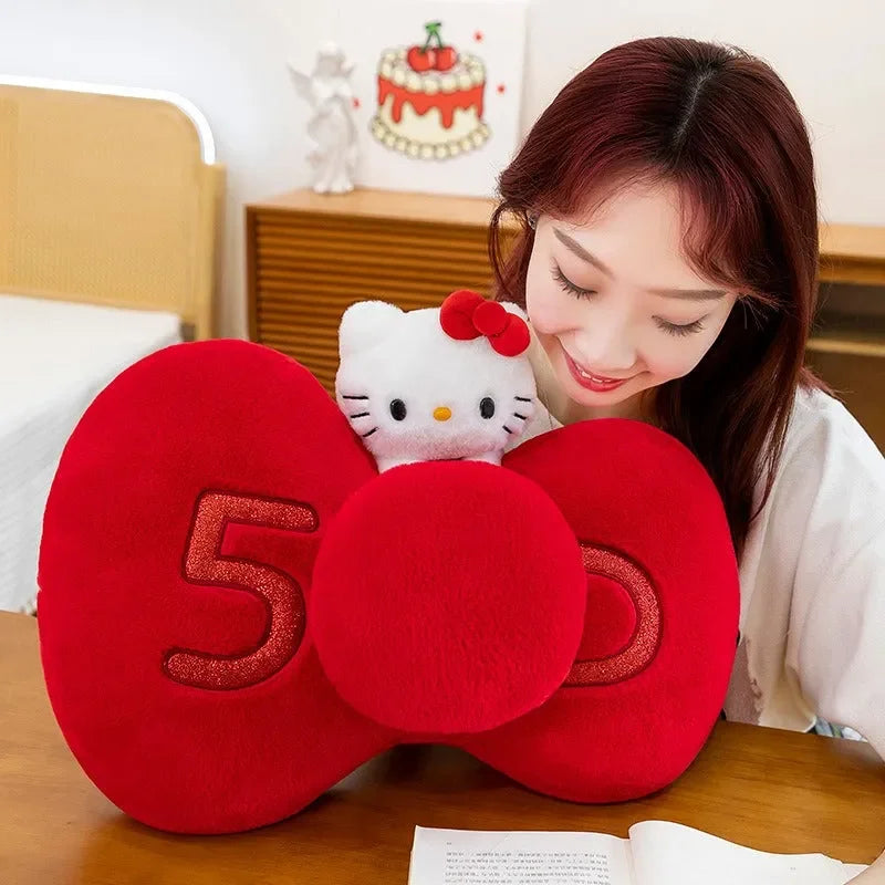 Hello KT 50th Anniversary Plush Pillow