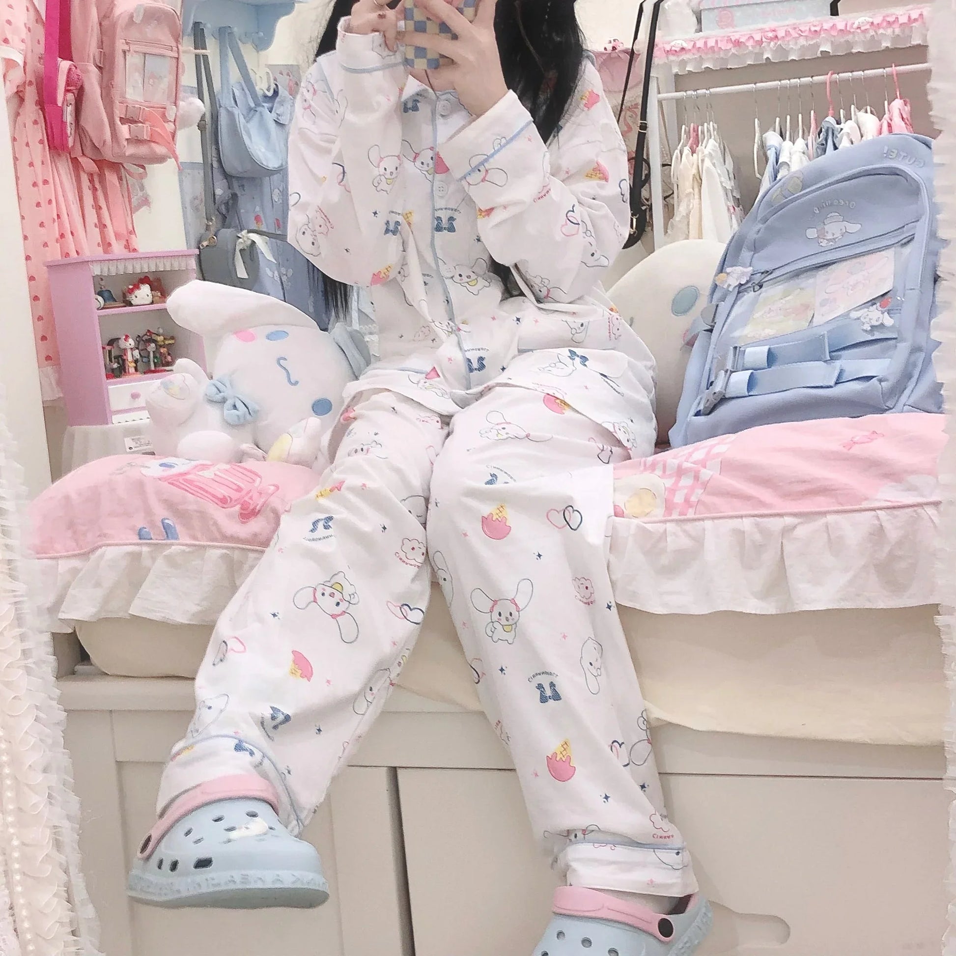 Cute Anime Pajamas Suits Set PN4338 - Bear Hugs