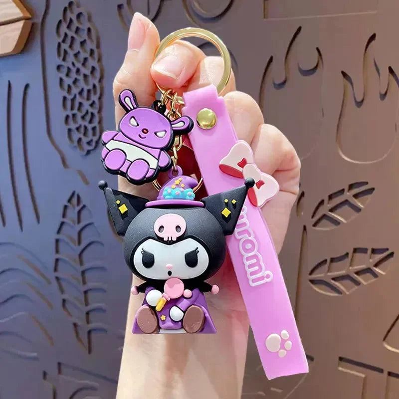 Kuromi Mischief Charms 3D Keychain