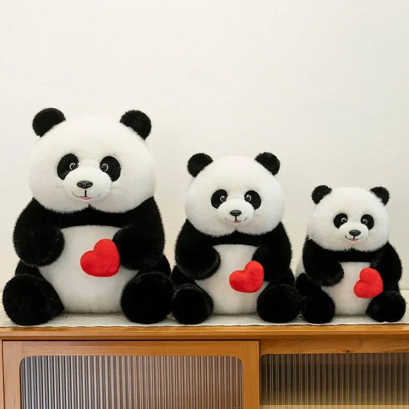 Loveable Heart Giant Panda Plushie