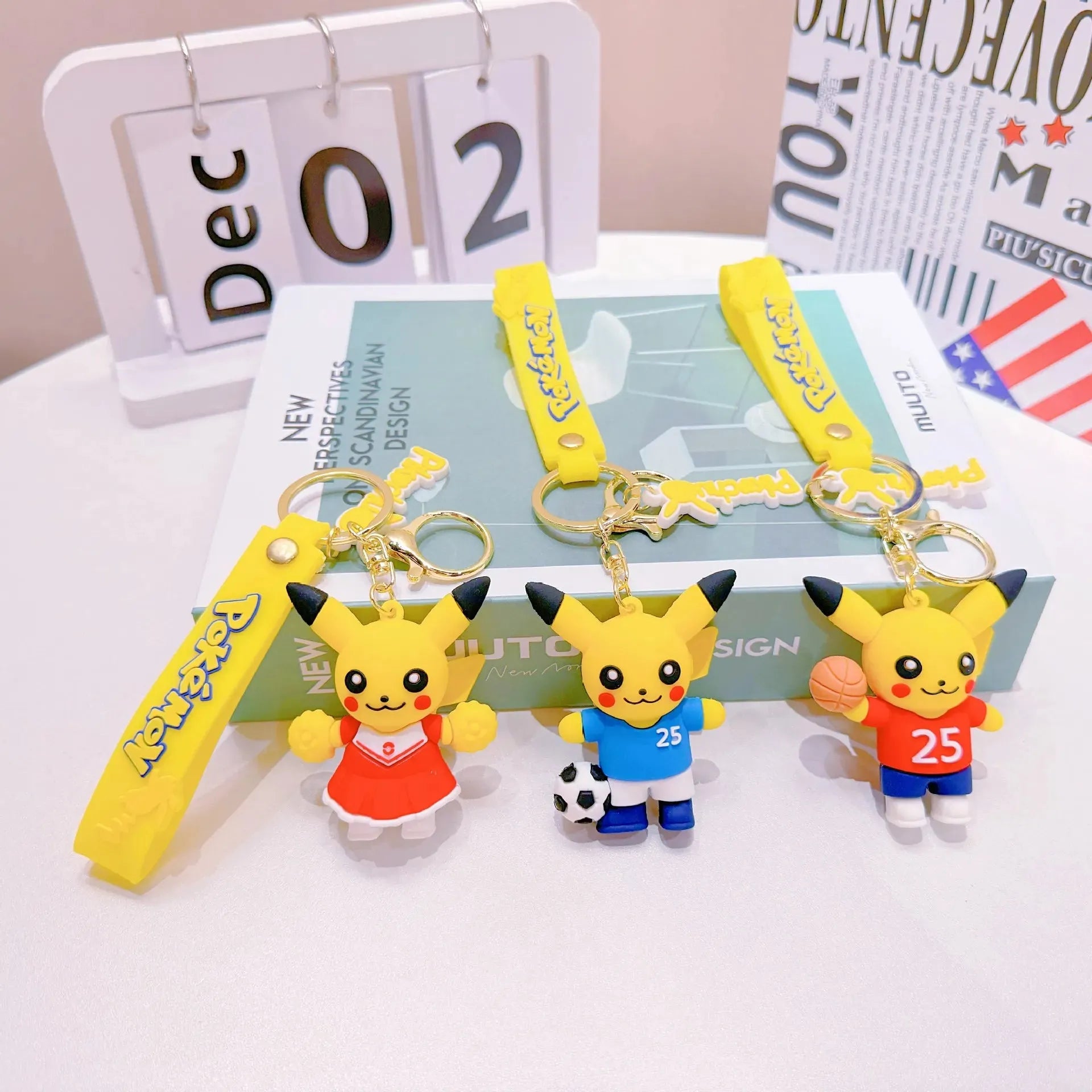 Sporty Pikachu 3D Keychain