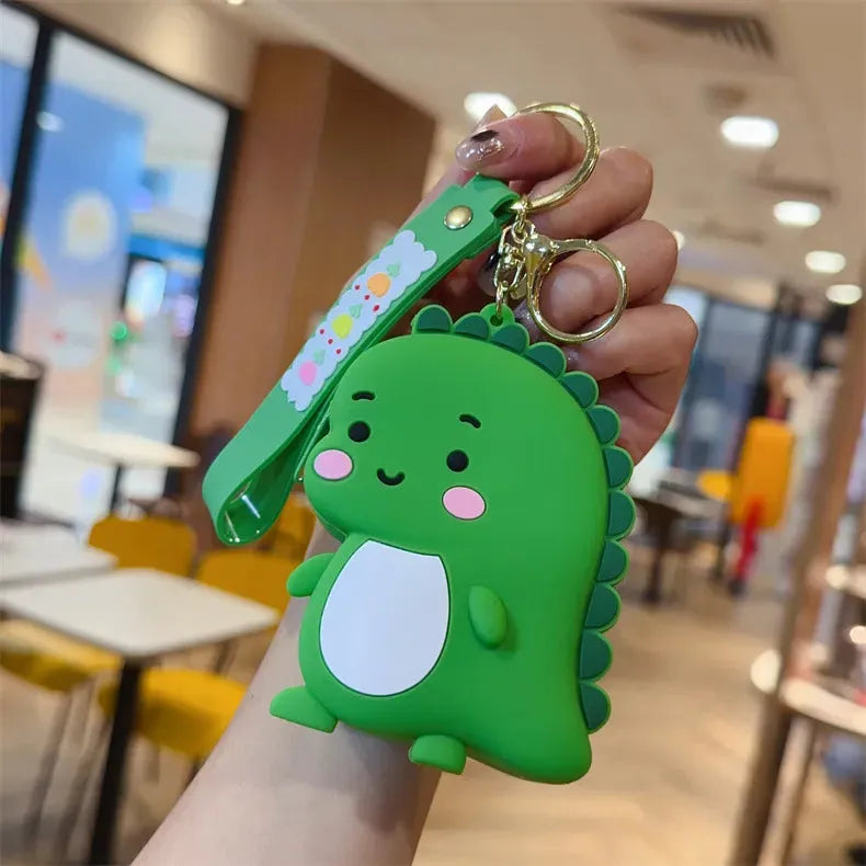 Smiling Dino Silicon Coin Pouch