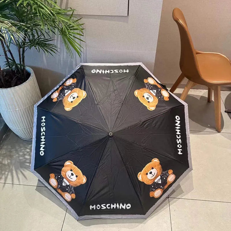 Creative Bear Handle Tri-Fold Umbrella