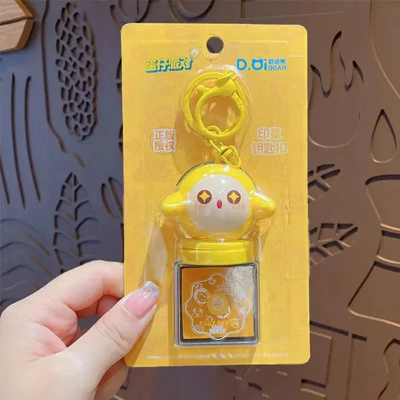 Eggparty Ink Stamp Keychain