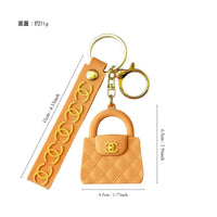 Luxury CC Bag Shaped Keychain