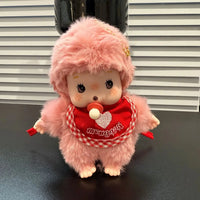 Monchhichi Bib & Pacifier Plush Keychain