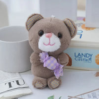 Candy Cuddle Bear Plush Keychain