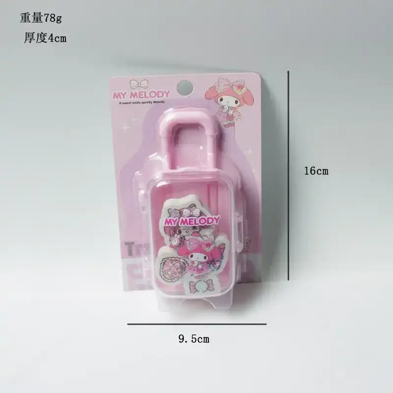 Sanliou Travel Suitcase Eraser Set