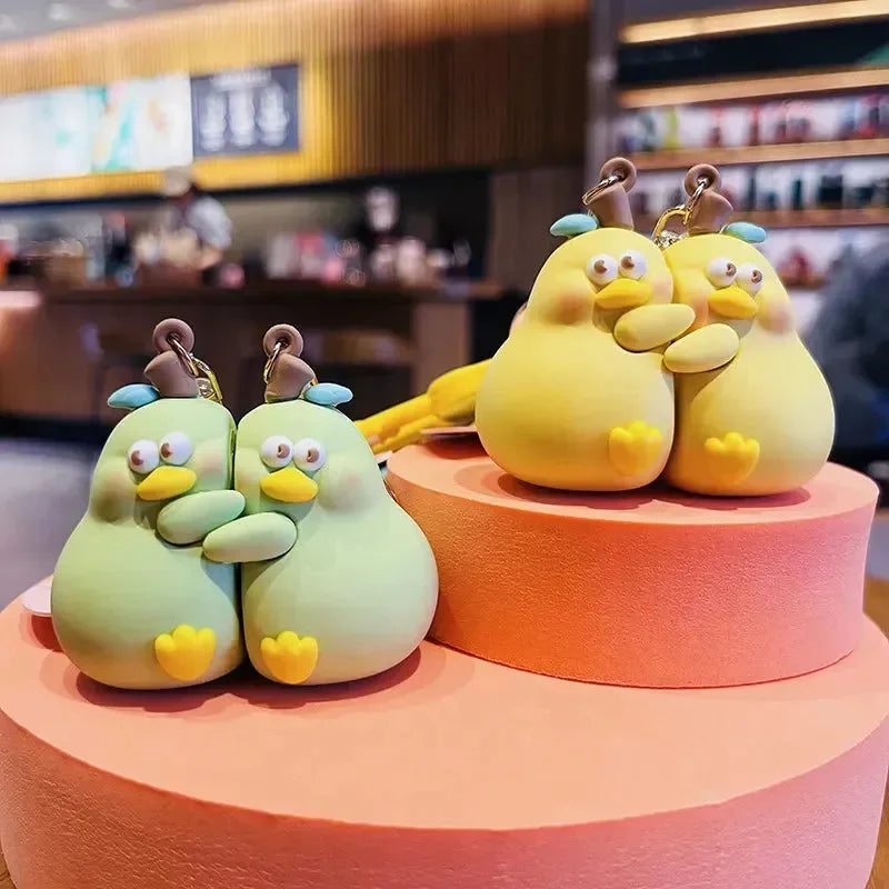 Soulmate Ducks Magnetic Couple Keychain